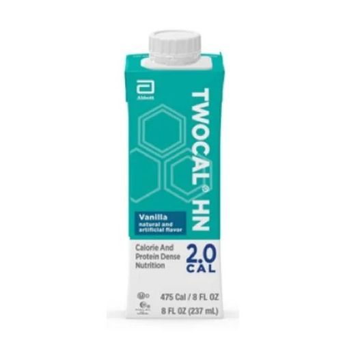 Abbott Nutrition TwoCal HN Calorie and Protein Dense Nutrition, Vanilla 8 fl oz Tetra Carton