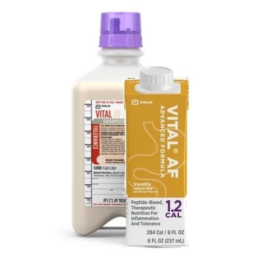 Abbott Nutrition Vital AF 1.2 Cal Therapeutic Elemental Nutrition, Vanilla 1000 mL Bottle