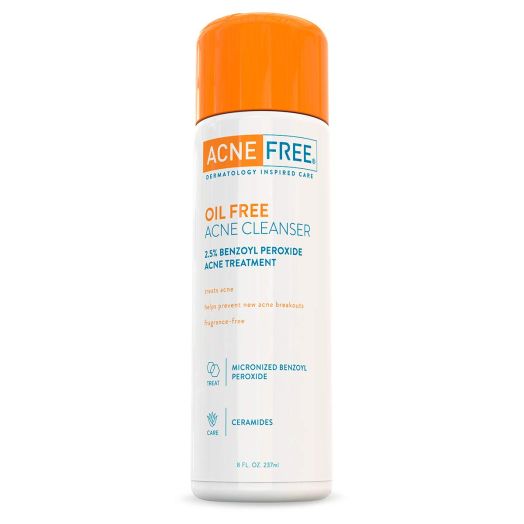 AcneFree Oil-Free Acne Face Cleanser to Prevent and Treat Breakouts