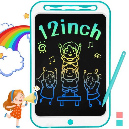 Adofi 12 Inch LCD Writing Tablet Drawing Board Green for Kids Toddlers