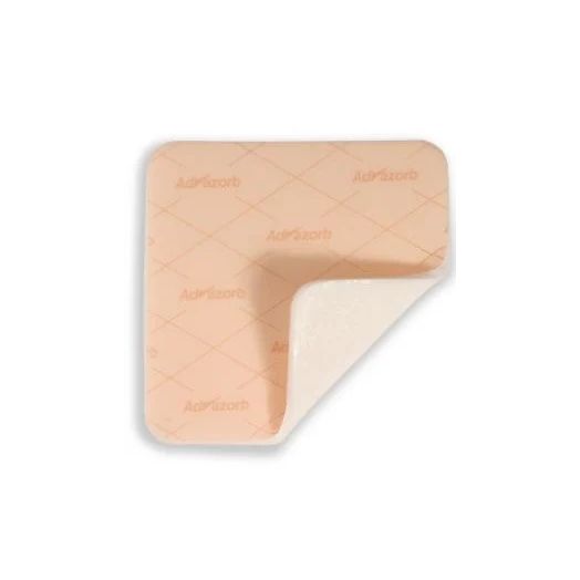 Advancis Medical Advazorb Silfix Hydrophilic Foam Dressing, 3-9/10 x 3-9/10 Inch Square Box of 10