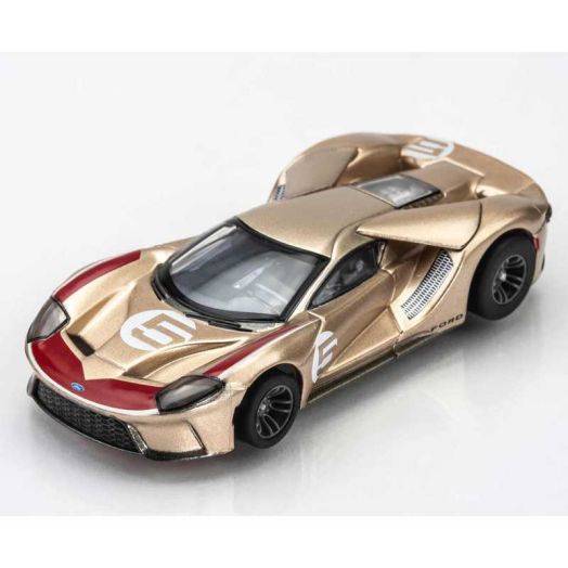 AFX/Racemasters Ford GT Heritage #5 Gold AFX22061 HO Slot Racing Cars