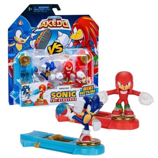 Moose Legends of Akedo Sonic The Hedgehog. Mini Battling Action Warriors: Sonic Versus Knuckles