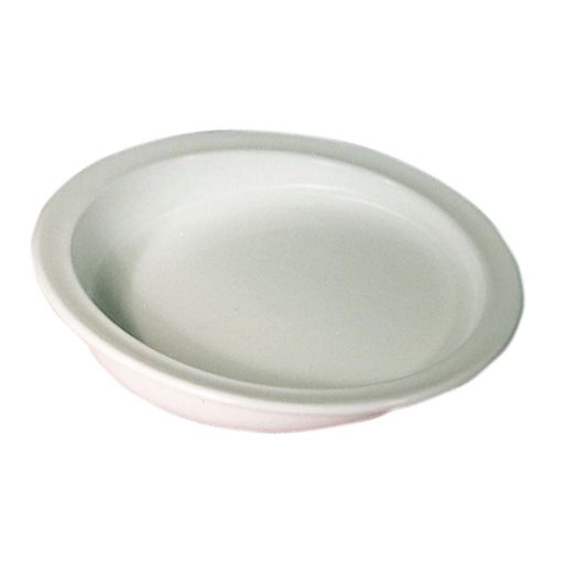 AliMed Parsons Scoop Plate, White 9 Inch