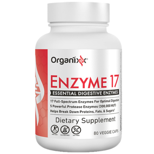 Organixx Enzyme 17 (Advanced Enzyme Formula) - 120 Veggie Caps