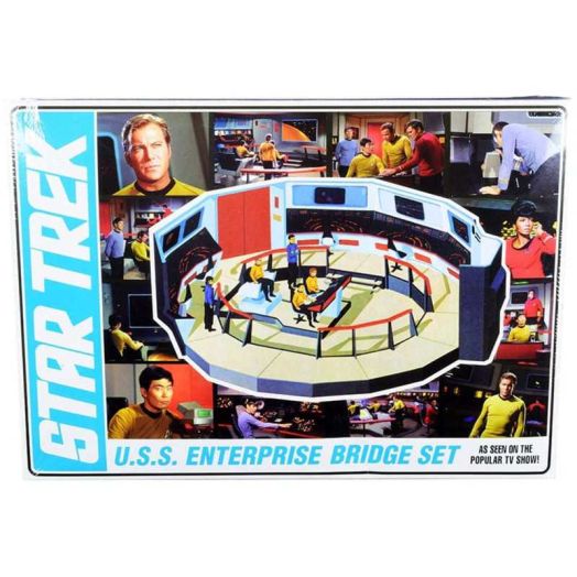 Skill 2 Model Kit U.S.S. Enterprise Command Bridge Set "Star Trek" (1966-1969) TV Show 1/32 Scale Model by AMT