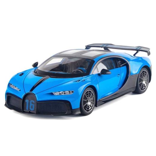 Anmyjuly 1:18 Alloy Die-Cast Sports Car Model - 26cm Collectible Metal Toy Car with Steering Wheel Linkage, Working Lights & Doors, Shock Absorbers for Adult Collectors