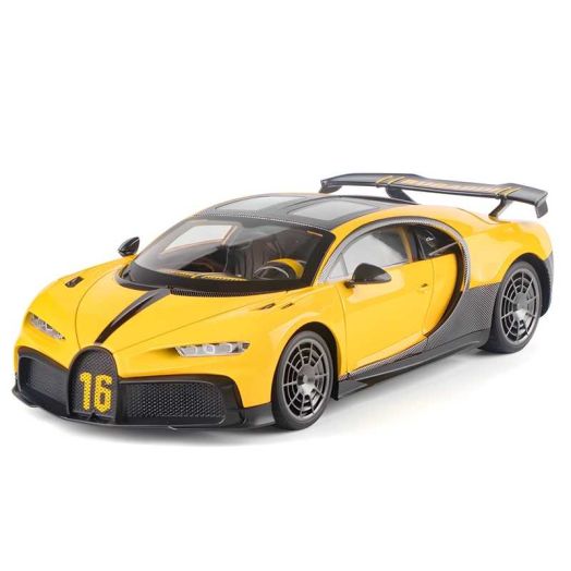 Anmyjuly 1:18 Alloy Die-Cast Sports Car Model - 26cm Collectible Metal Toy Car with Steering Wheel Linkage, Working Lights & Doors, Shock Absorbers for Adult Collectors