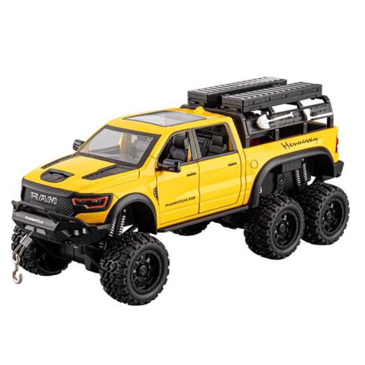 Anmyjuly 1:24 Scale Die-cast ram truck toy with Sound & Light, Opening Doors and Removable Parts for Adult Collectors and kids ages 4-8