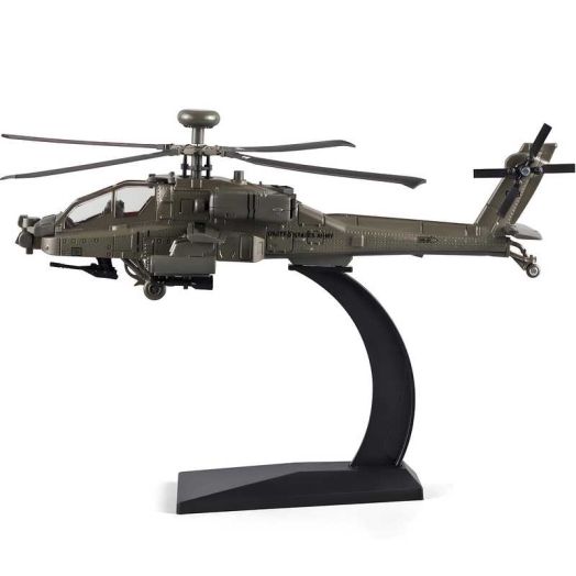 Anmyjuly Apache Aircraft Model, Alloy Die-Cast Armed Helicopter, Collectible