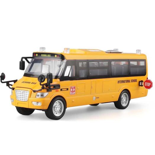 Anmyjuly School Bus Toys for Toddlers 3-5 Alloy Die-Casting Toys with Sound and Lighting,Yellow