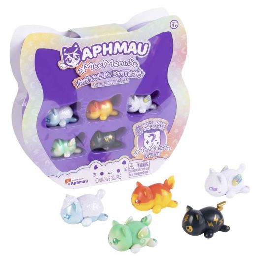 Aphmau Elemental MeeMeow Figures Multi-Pack- Metallic Edition For Ages 3+ | Aphmau