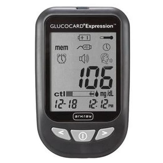 ARKRAY GLUCOCARD Expression Blood Glucose Monitoring System, Full Kit