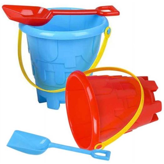 ArtCreativity Durable Plastic Bucket Sandcastles Toys