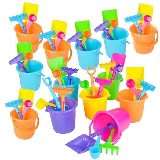 ArtCreativity Mini Beach Playset - 12 Sets of 4-Piece Sand Toys for Kids - Fun Outdoor Toys & Party Favors for Boys and Girls