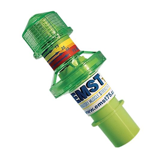 Aspire Respiratory Products EMST75 Lite Expiratory Muscle Strength Trainer, 0-75cm H2O with Mouthpiece and Nose Clip