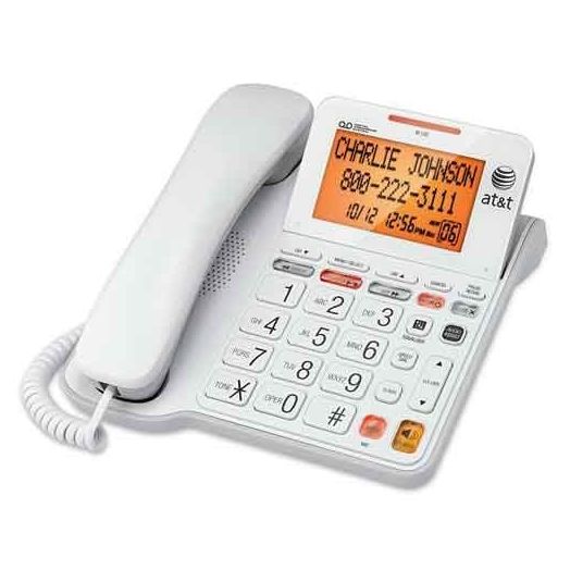 AT&T CL4940 Corded Phone with Digital Answering System and Backlit Display