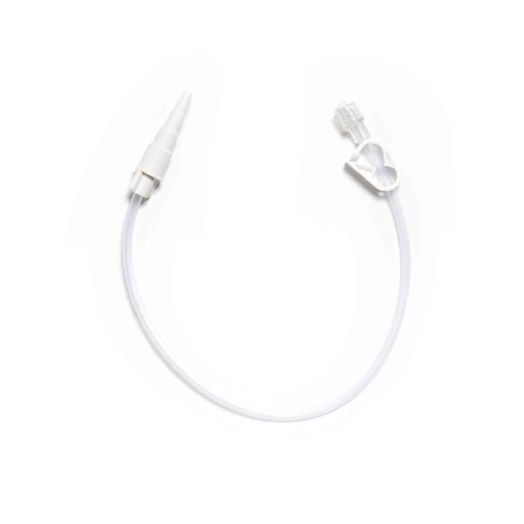 AVANOS MIC Extension Tubing with Bolus and Stepped Connectors, 12 Inch DEHP Free