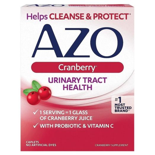 AZO Cranberry Urinary Tract Health Supplement, 500 mg Tablets Pack of 50
