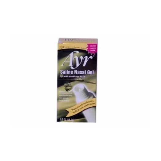 B&F Medical Ayr Saline Nasal Gel with Soothing Aloe, 0.5 oz Tube