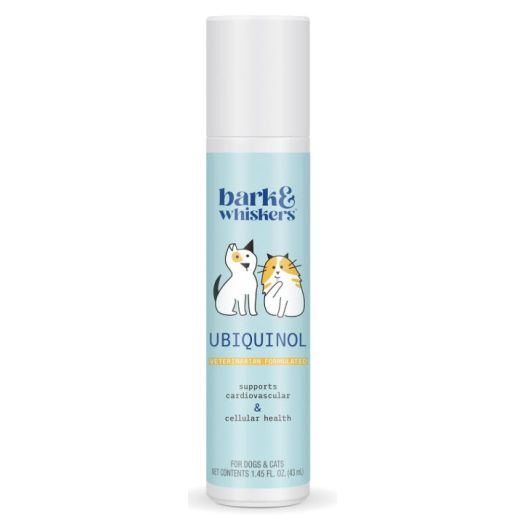 Bark & Whiskers / Dr. Mercola Ubiquinol Liquid Pump for Cats & Dogs, (1.45 Fl. Oz.), Non GMO, Gluten Free, Soy Free