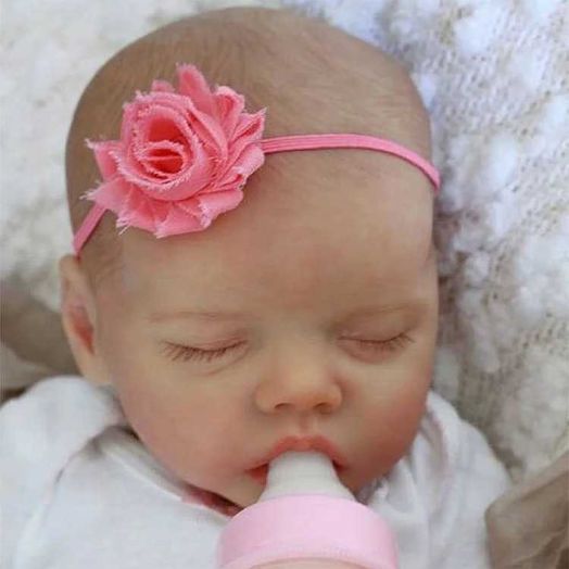 Babeside 17" Lifelike Reborn Doll, Full Silicone Soft Cloth Body, Adorable Smiling with Gift Box for Kids Age 3+