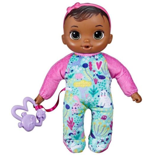Baby Alive Soft 'n Cute Doll, Brown Hair, 11-Inch First Baby Doll Toy, Washable Soft Doll, Toddlers Kids 18 Months Up