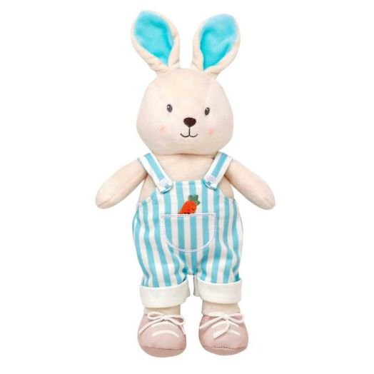Baby Starters 10 inch Blue Stripe Boy Bunny Plush Toy