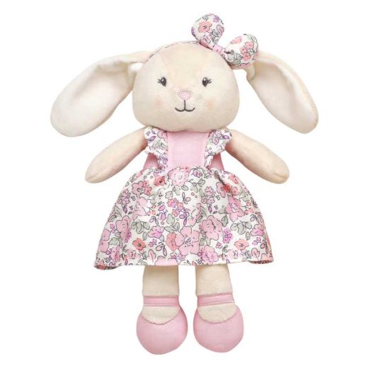 Baby Starters 10 inch Pink Floral Girl Bunny Plush Toy