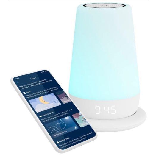 Hatch Rest+ 2nd Gen Sound Machine for Babies & Kids | Night Light, Alarm Clock, Sleep Trainer, White Noise, Bedtime Stories, Portable with Backup Battery & Charging Base