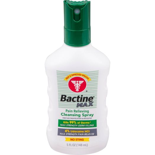 Bactine MAX Pain Relieving Cleansing Spray, 5 Ounce