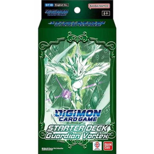 Bandai | Digimon Card Game: Guardian Vortex Starter Deck (ST-18) | Trading Card Game | Ages 6+ | 2 Players | 15 Minutes Playing Time