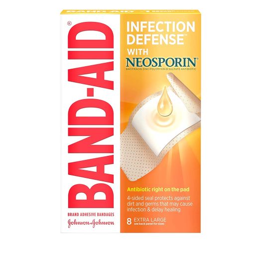 Band-Aid Plus Antibiotic Adhesive Bandages Sizes