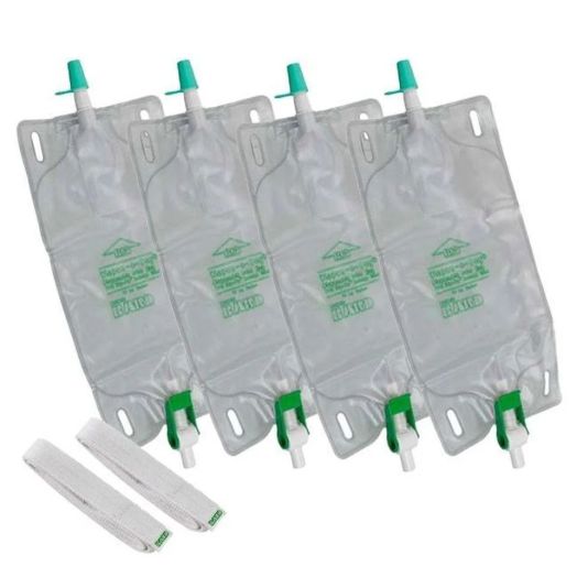 Bard Dispoz-A-Bag Drainable Leg Bag with Flip-Flo Valve, 32 Ounce 12 Inch