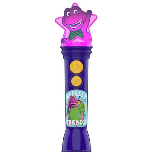 Barney Sing Along Microphone, Includes Built-in Music and Lights, Children Ages 18+ Months