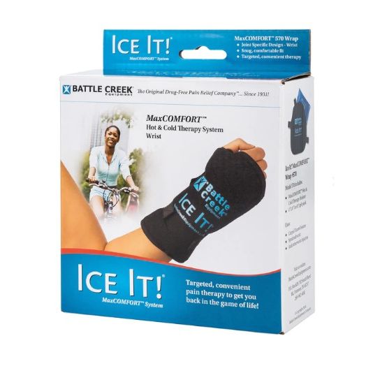 Battle Creek Ice It! MaxCOMFORT Wrist Therapy System, 4.5 x 7 Inch