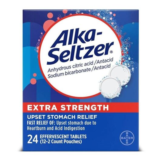 Bayer Alka-Seltzer Extra Strength Effervescent Tablets, 24 Count