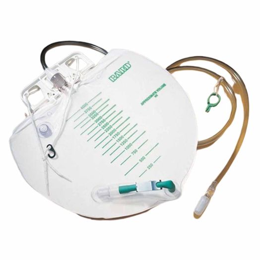 BD Bard 4000 mL Continuous Irrigation Urinary Drainage Bag, Anti-Reflux Valve Double Hook Hanger Sterile