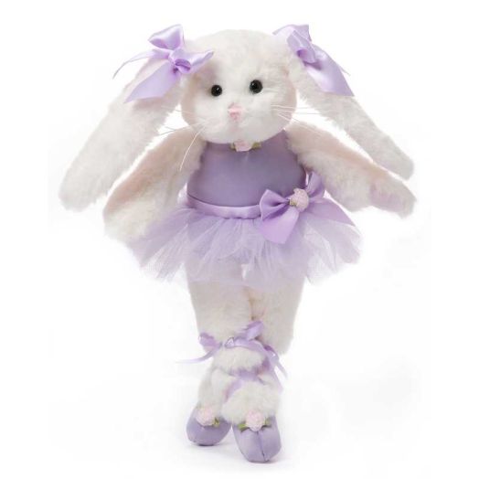 Bearington Collection Ballerina Stuffed Animal - Ballet Doll - Dance Recital Gifts for Girls - Bunny Twirlina - 12"