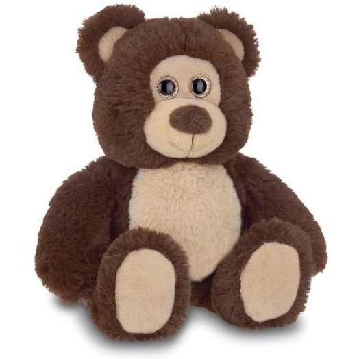 Bearington Collection Lil' Beau Small Chocolate Brown Plush Stuffed Animal Teddy Bear, 7 inches for Child