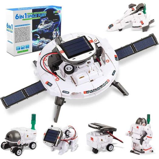 Beefunni STEM Toys 6-in-1 Space Solar Robot Kit,Educatoinal Learning Science Building Toys Gift for Kids Age 8 and Up