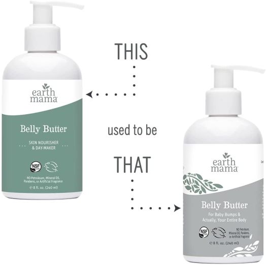 Earth Mama Belly Butter to Help Ease Skin and Stretch Marks, 8-Ounce