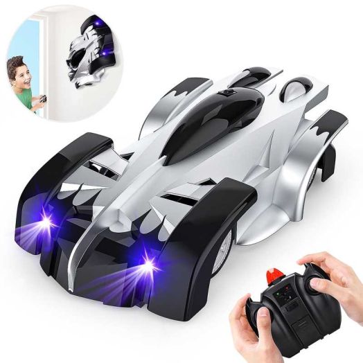 Remote Control Car Stunt Vehicle with Led Lights Kids Toys Gifts for 4 to 10 Years Old Boys White
