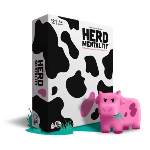 Big Potato Games Herd Mentality Udderly Funny Family Board Game Easy & Fun for Big Groups, 4-20 Players, Ages 10+