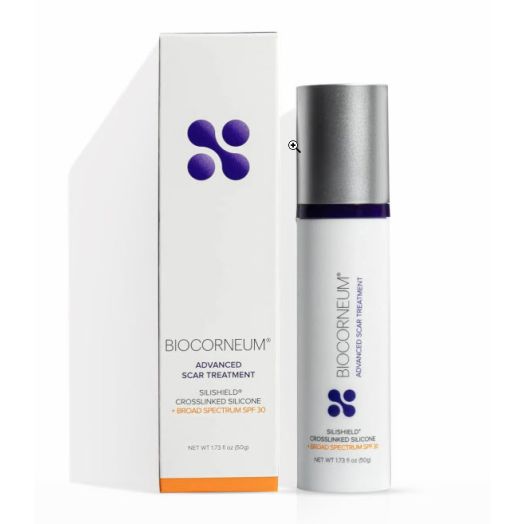 BioCorneum Advanced Scar Treatment Gel with SPF 30 - Silishield Patented Crosslinking Silicone - 50 gram - Certified Distributor