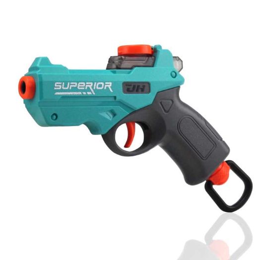 BIU BLASTER Manual Gel Ball Blaster Hand-Powered Splatter Blaster with Hopper 10,000 Gel Beads for Outdoor Play Ages 14+ Years