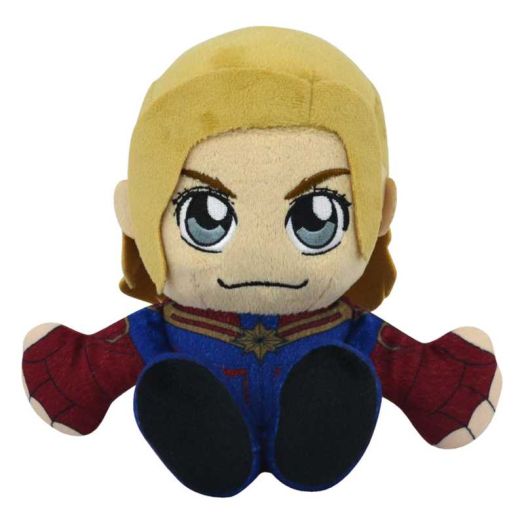 Bleacher Creatures Marvel Captain Marvel 8" Kuricha Sitting Plush - Soft Chibi Inspired Toy