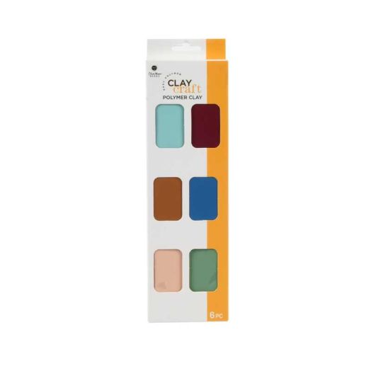 Blue Moon Beads Pastel Colors Oven Bake Polymer Clay for DIY Jewelry Making, 6 Piece-Unisex, Adult