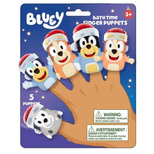 Bluey 5pc Holiday Finger Puppets