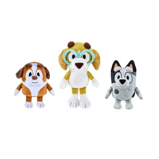 Bluey Friends - Winton, Muffin and Honey Stuffed Plush Bundle for Kids